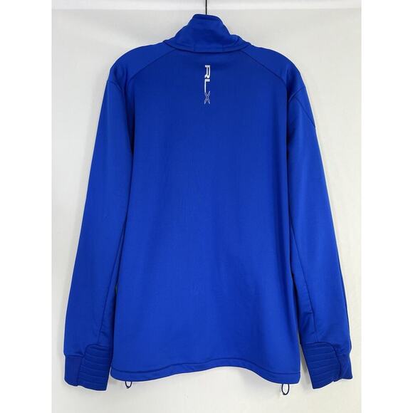 RLX Ralph Lauren Men’s Full Zip Jacket Blue Size L Athletic Fit Polyester - Picture 8 of 11